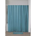 Rideau de douche laser eva 180x200cm - bleu canard tendance