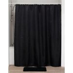 Rideau de douche polyester 180x200 cm motifs diamants - noir tendance