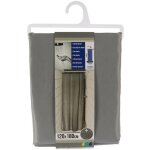 Rideau polyester special douche 120x180 cm 8 anneaux pp - gris tendance