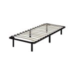 Sommier � lattes noir sur pieds 90x200 cm somkit