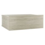 Table de chevet suspendue 1 tiroir bois ch�ne clair komen