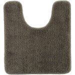 Tapis contour wc microfibre 45x50 cm dessous latex - taupe tendance