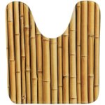 Tapis contour wc microfibre imprime 45x50 cm - mekong tendance Tapis contour wc microfibre imprime 45x50 cm - mekong tendance