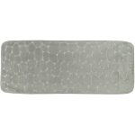 Tapis memoire de forme microfibre galet 45x120 cm - kaki tendance Tapis memoire de forme microfibre galet 45x120 cm - kaki tendance