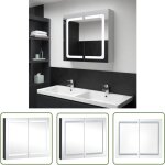 Les tendances - the living store armoire de salle de bain à miroir led 80x12, 2x68 cm - meuble de salle ... Les tendances - the living store armoire de salle de bain à miroir led 80x12, 2x68 cm - meuble de salle ...