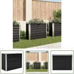 Les tendances - the living store lit surlev de jardin anthracite 100x40x77 cm acier galvanis - jardinire ...