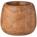 Vase bois massif marron paulie d 27cm