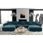 Tendencio - canap� panoramique anixe turquoise