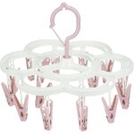 Tendoir  pinces  linge, cintres  linge avec 16 clips, cintre  pince pour scher les sous - vtements, ...