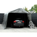 Tente abri voiture garage pro 3, 6x6x2, 68m pe, gris