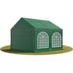 Toolport - tente barnum de rception 3x4 m premium bches amovibles pvc 750 n vert fonce + cadre de sol ...
