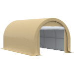 Tente garage carport dim. 5l x 3l x 2, 4h m acier galvanis� robuste pe haute densit� 190 g / m� imperm�able ...