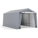 Tente garage impermable - 490x290x245cm - tente de voiture avec cadre en acier galvanis antirouille ...