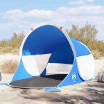 Vidaxl - tente de plage bleu azur� escamotable imperm�able