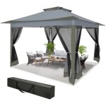Tente pliable barnum 3. 6x3. 6 m pavillon imperm�able tonnelle de jardin, protection du soleil uv 50 ...