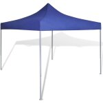 Tente pliable bleu 3 x 3 m