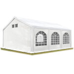 Tente de rception 4x6 m barnum tente de jardin blanc bche pe 550 n impermable rsistante aux uv avec ...