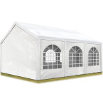 Tente de r�ception 4x6 m, toile de haute qualit� barnum 450 n pe blanc construction en acier galvanis� ...