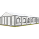 Tente de réception 6x12 m barnum toile de haute qualité 450 n pe gris - blanc construction en acier galvanisé ... Tente de réception 6x12 m barnum toile de haute qualité 450 n pe gris - blanc construction en acier galvanisé ...