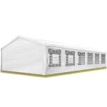 Tente de rception 6x12 m pavillon barnum blanc bche pe 350 n impermable tente de jardin
