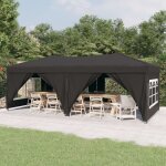 The living store tente de rception pliable avec parois anthracite 3x6 m - tents de jardin - abri de ...
