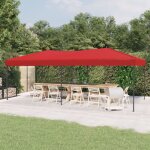 Bonnevie - tente de réception pliable tonnelle de jardin - rapide à installer rouge 3x6 m bv741451 Bonnevie - tente de réception pliable tonnelle de jardin - rapide à installer rouge 3x6 m bv741451