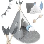 Tente tipi pour enfants nk - 406 nukido - gris