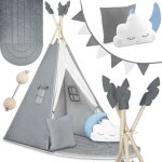 Tente tipi pour enfants nk - 406 nukido - gris