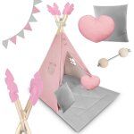 Tente tipi pour enfants nk - 406 nukido - rose