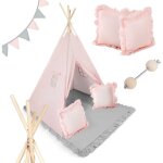 Tente tipi pour enfants nk - 406 nukido - rose clair