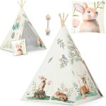 Tente tipi nukido pour enfant - beige