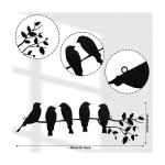 Tenture murale dcoration murale oiseau en mtal feuille et oiseau sculpture en mtal silhouette d'oiseau ...