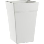 Pot de fleurs carré blanc 38x38 cm h 80 mod. stalk Pot de fleurs carré blanc 38x38 cm h 80 mod. stalk