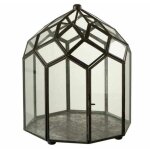 Paris prix - terrarium en verre vintage 'brisla' 30cm noir