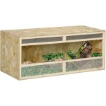 Terrarium - vivarium reptiles & batraciens - 2 portes coulissantes verre tremp� - parois frontales maill�es ...