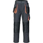 Terratrend - pantalon pour hommes taille 46 gris fonc� / noir / orange 65 % pes / 35 % co