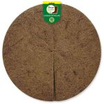 Lot de 2 disques de paillage coco fibres naturelles - 40 cm - marron