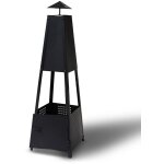 Terre jardin - brasero extrieur pyramide - chauffage extrieur h. 100 cm x  30 cm - brasero en acier ...