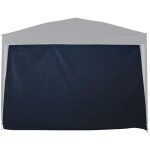 Terre jardin - mur simple bleu pour tonnelle pliante 3 x 3 m