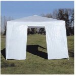 Terre jardin - mur tonnelle de jardin 3 x 3 avec porte - - blanc