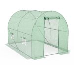 Terre jardin ? serre tunnel 2 x 3 m� ? b�che poly�thyl�ne 140 g / m� anti - uv ? 2 fen�tres avec moustiquaire ...
