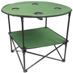 Terre jardin - table camping pliante en tissu - - vert Terre jardin - table camping pliante en tissu - - vert