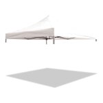 Terre jardin - toit de rechange pour barnum pliant professionnel 3 x 4, 5 m - - blanc Terre jardin - toit de rechange pour barnum pliant professionnel 3 x 4, 5 m - - blanc
