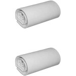 Terre de nuit - lot de 2 draps housses jersey gris bonnet 30 cm 100% coton biologique 90x200