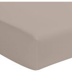 Terre de nuit - drap housse percale lin bonnet 40 cm 180x200 cm