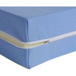 Terre de nuit - housse r�nove matelas coloris bleu 13 cm 180gr / m� 140x200