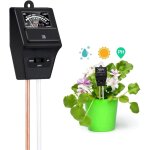 Testeur de sol 3 en 1, testeur de sol pour plantes, testeur d'humidit�, de lumi�re et d'acidit� ph pour ...