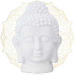 T�te de bouddha, statuette en plastique, hxlxp: 17x12x10 cm, d�co feng shui, pour salon, salle de bains, ...