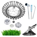 T�te de brosse m�tallique de 150 mm (6 po) pour d�sherber les joints de trottoirs ou all�es.