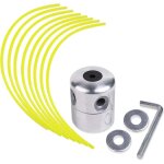 Tte de coupe en aluminium tte de tondeuse bobine de tte de coupe - herbe kit de ligne en nylon universel ...